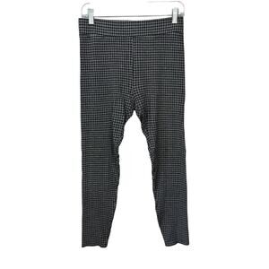 Lou & Grey Plaid Check Leggings Womens Medium Soft Comfort Pull On Pants Stretch